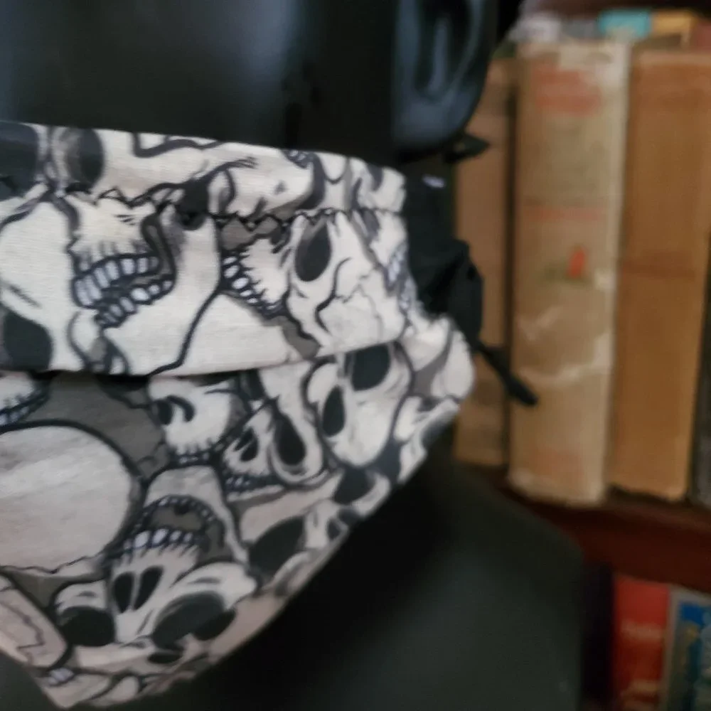 Pile of Skulls Cloth Face Mask with Filters